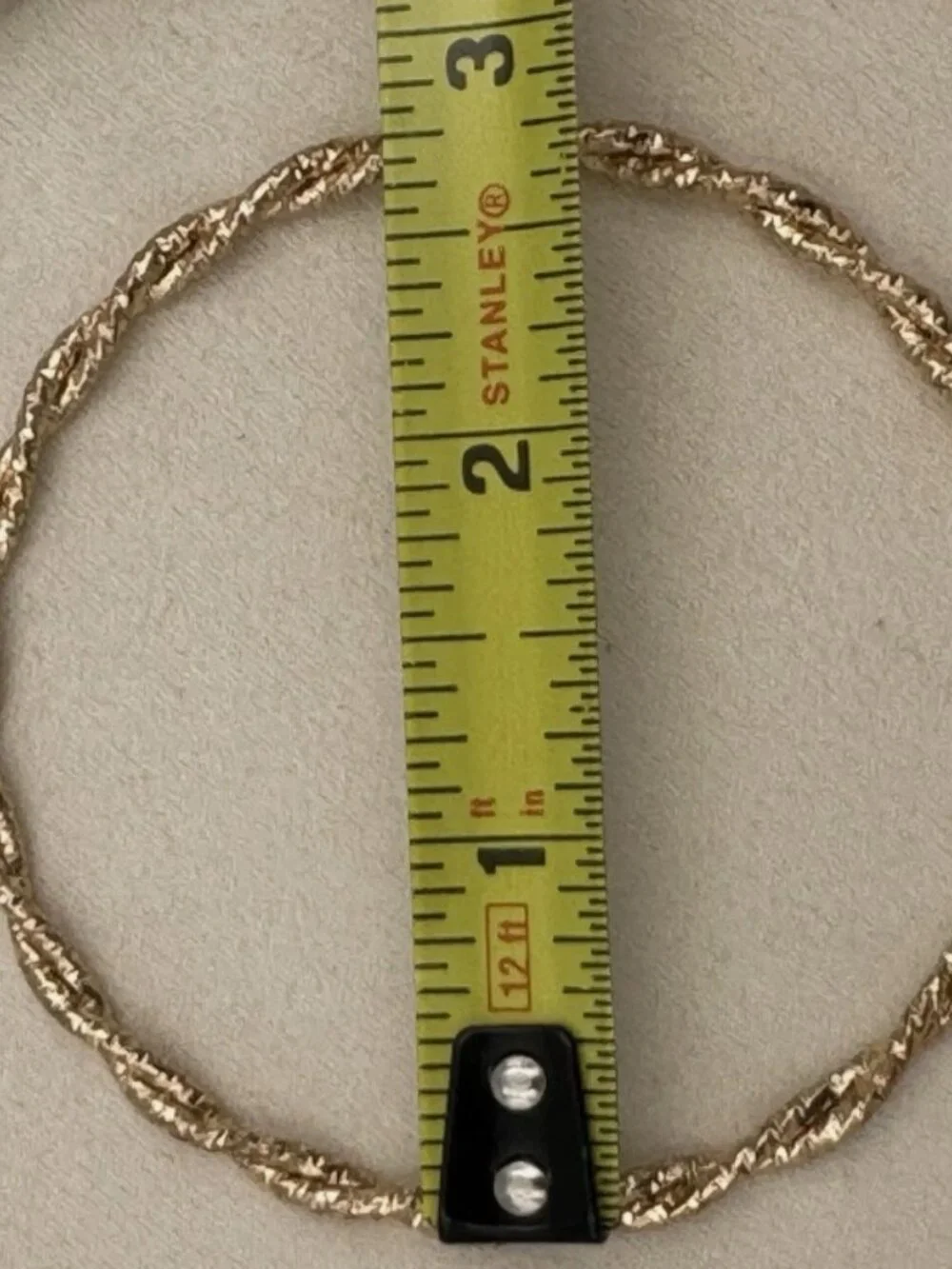 Vintage Gold Tone Bangle Bracelet Lot of 3 Textured Stacking Bracelets Boho LOT